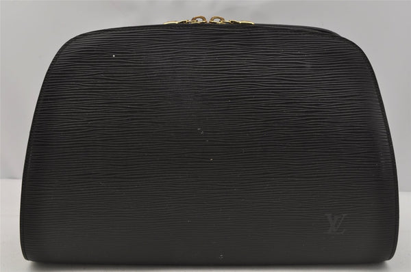 Authentic Louis Vuitton Epi Dauphine GM Pouch Clutch Bag Black M48432 Junk 0305J