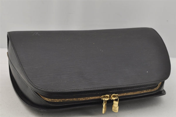 Authentic Louis Vuitton Epi Dauphine GM Pouch Clutch Bag Black M48432 Junk 0305J