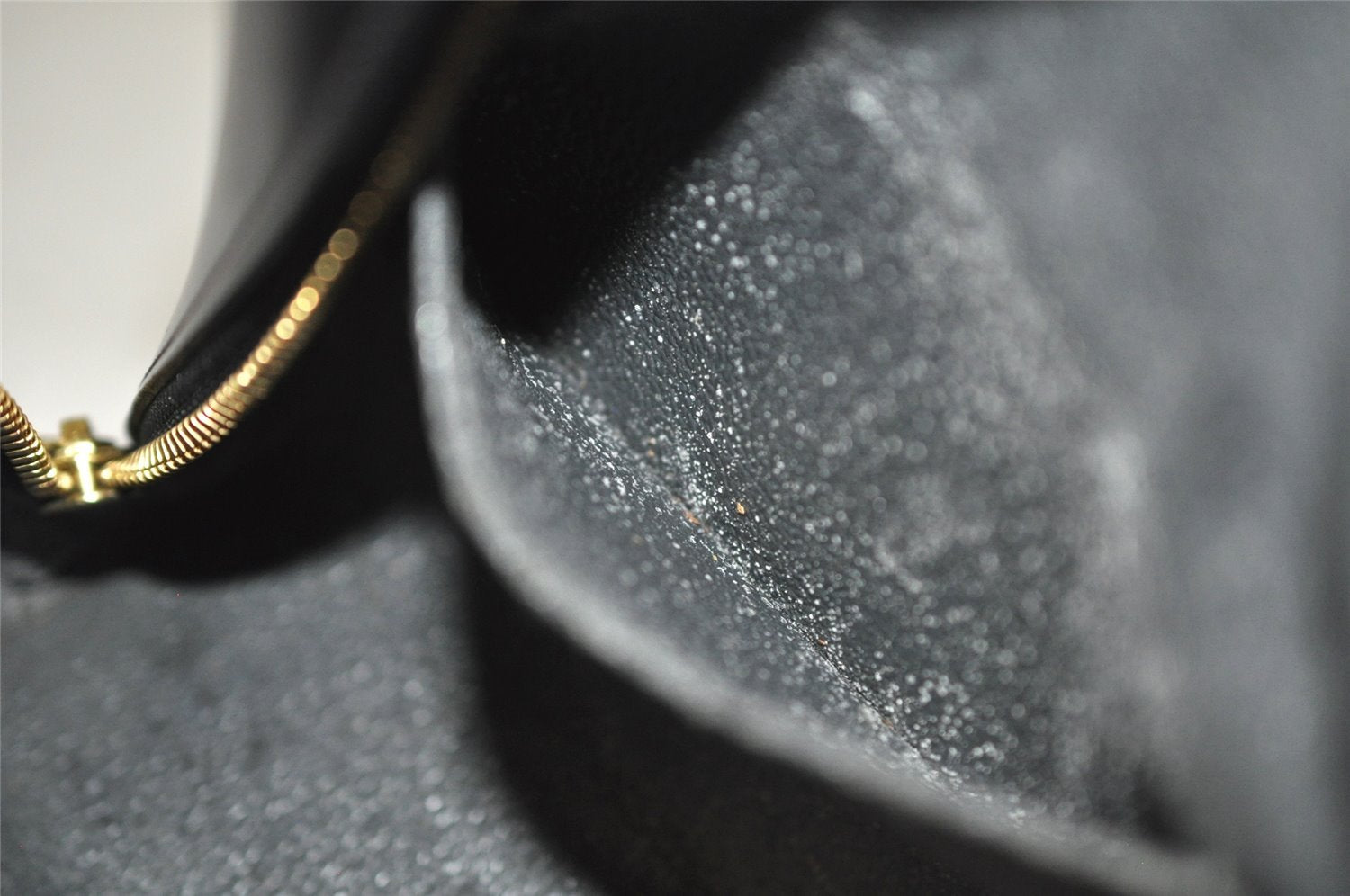 Authentic Louis Vuitton Epi Dauphine GM Pouch Clutch Bag Black M48432 Junk 0305J