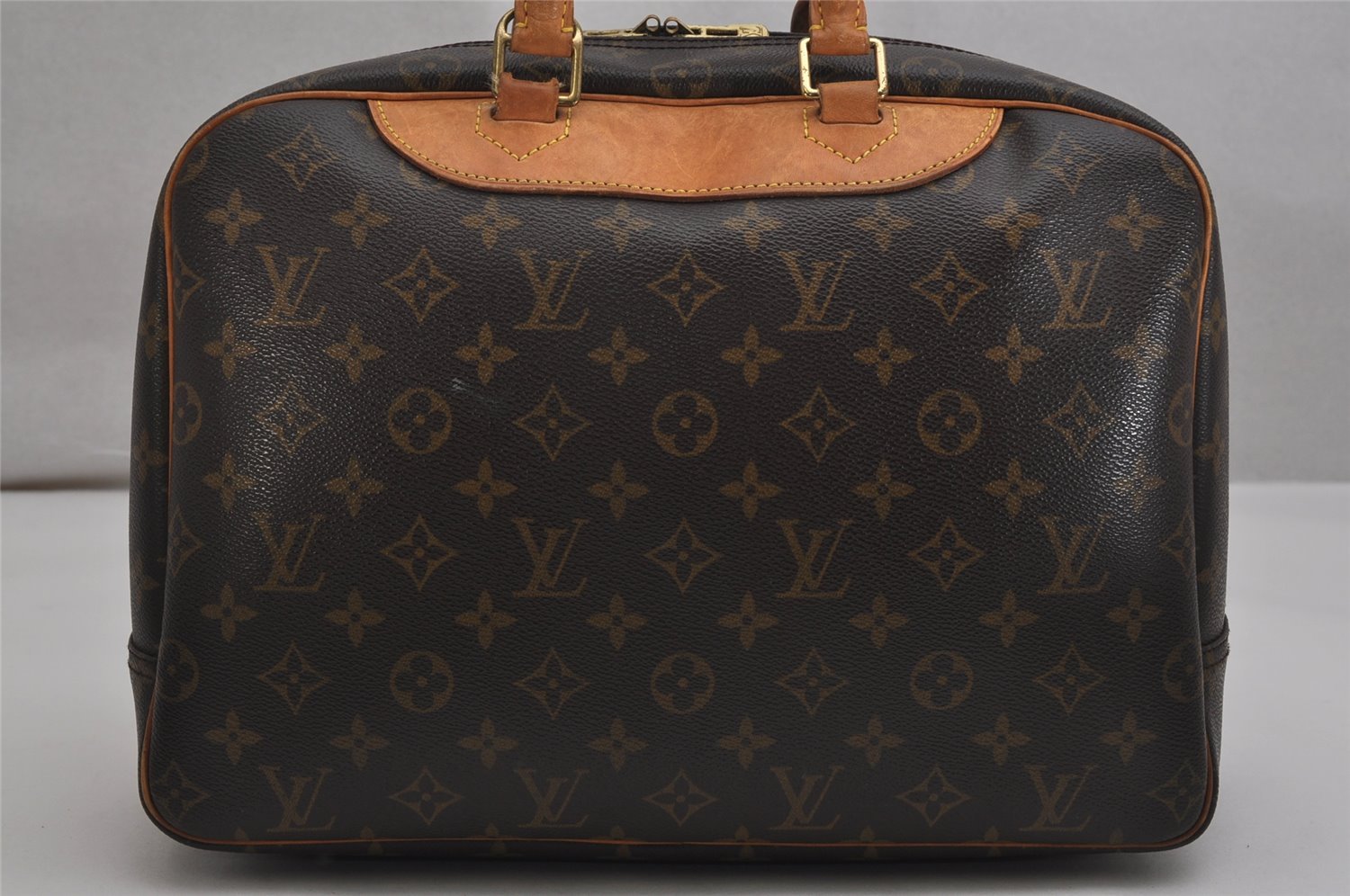 Authentic Louis Vuitton Monogram Deauville Hand Bag M47270 LV 0305K