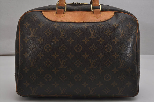 Authentic Louis Vuitton Monogram Deauville Hand Bag M47270 LV 0305K