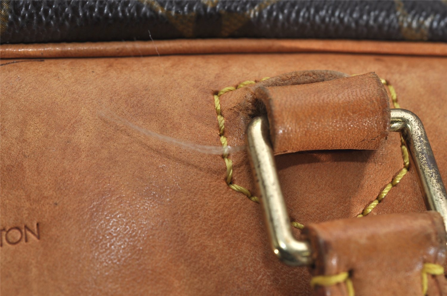 Authentic Louis Vuitton Monogram Deauville Hand Bag M47270 LV 0305K