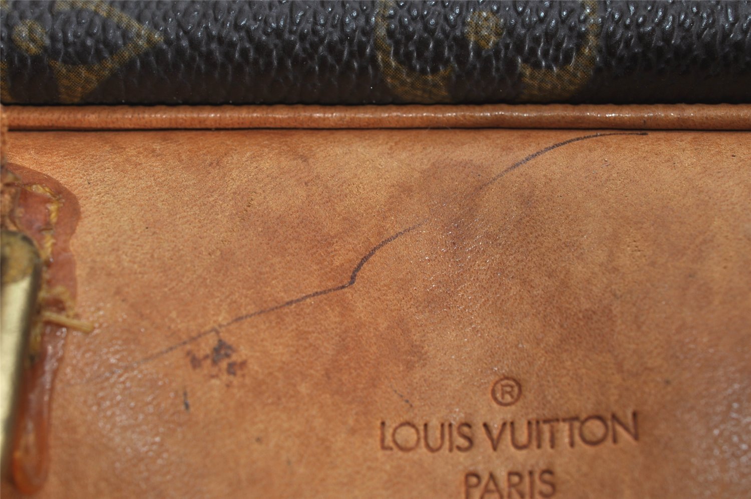 Authentic Louis Vuitton Monogram Deauville Hand Bag M47270 LV 0305K