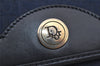 Auth Christian Dior Trotter 2Way Shoulder Clutch Bag Canvas Leather Navy 0306J