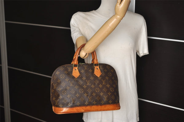 Authentic Louis Vuitton Monogram Alma Hand Bag Purse M51130 LV 0306K