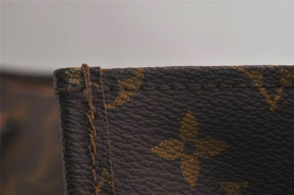 Authentic Louis Vuitton Monogram Sac Plat Hand Tote Bag Old Model LV 0308K