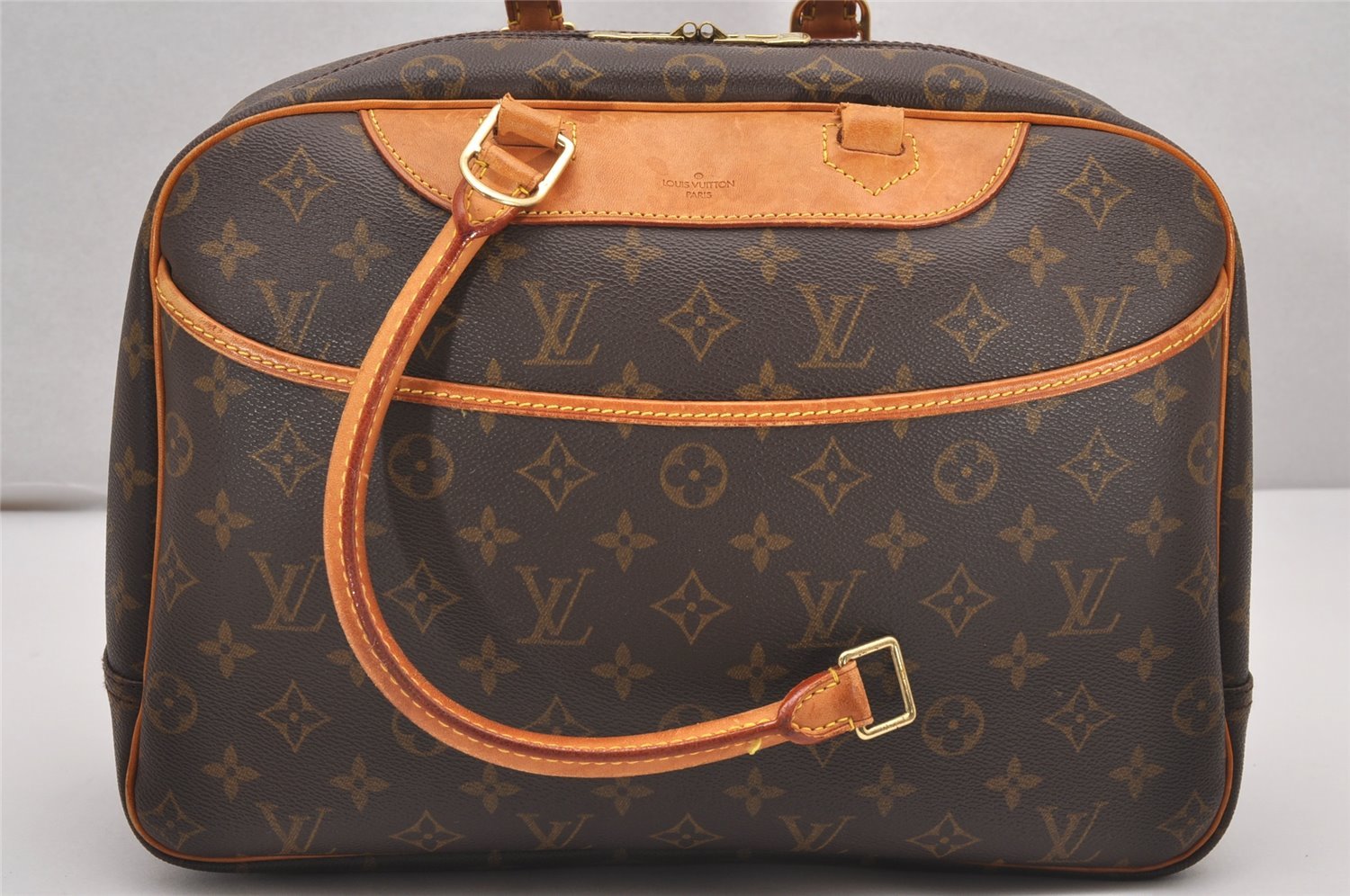 Authentic Louis Vuitton Monogram Deauville Hand Bag M47270 LV Junk 0309J