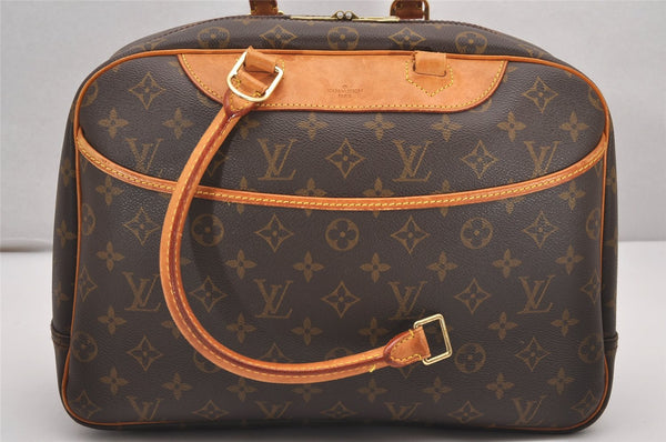 Authentic Louis Vuitton Monogram Deauville Hand Bag M47270 LV Junk 0309J