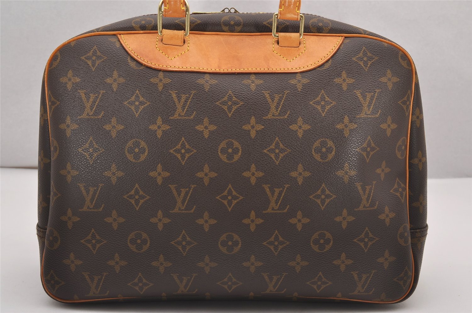 Authentic Louis Vuitton Monogram Deauville Hand Bag M47270 LV Junk 0309J