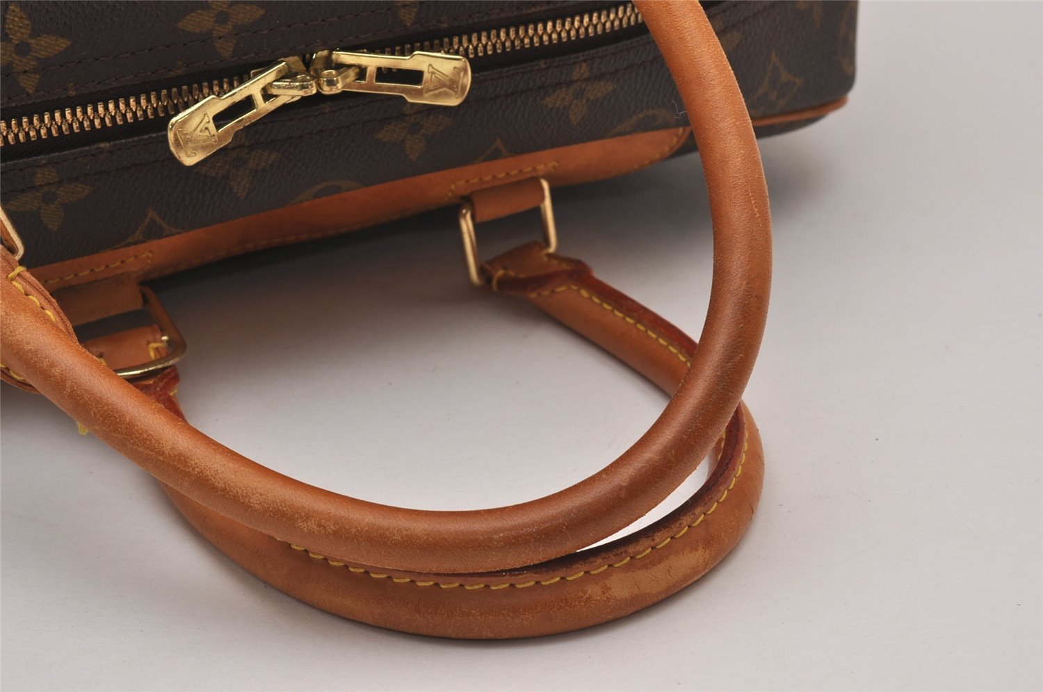 Authentic Louis Vuitton Monogram Deauville Hand Bag M47270 LV Junk 0309J