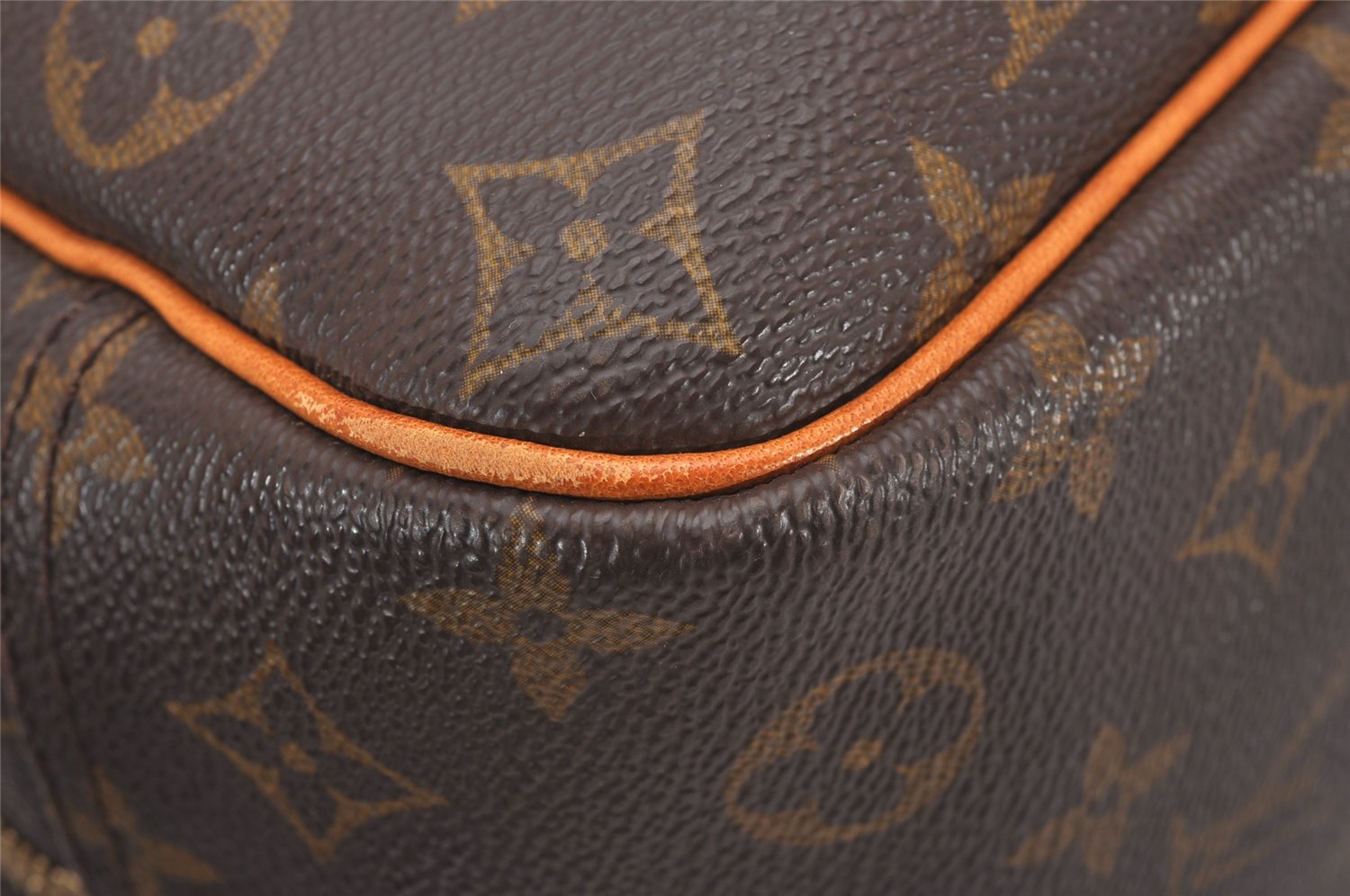 Authentic Louis Vuitton Monogram Deauville Hand Bag M47270 LV Junk 0309J