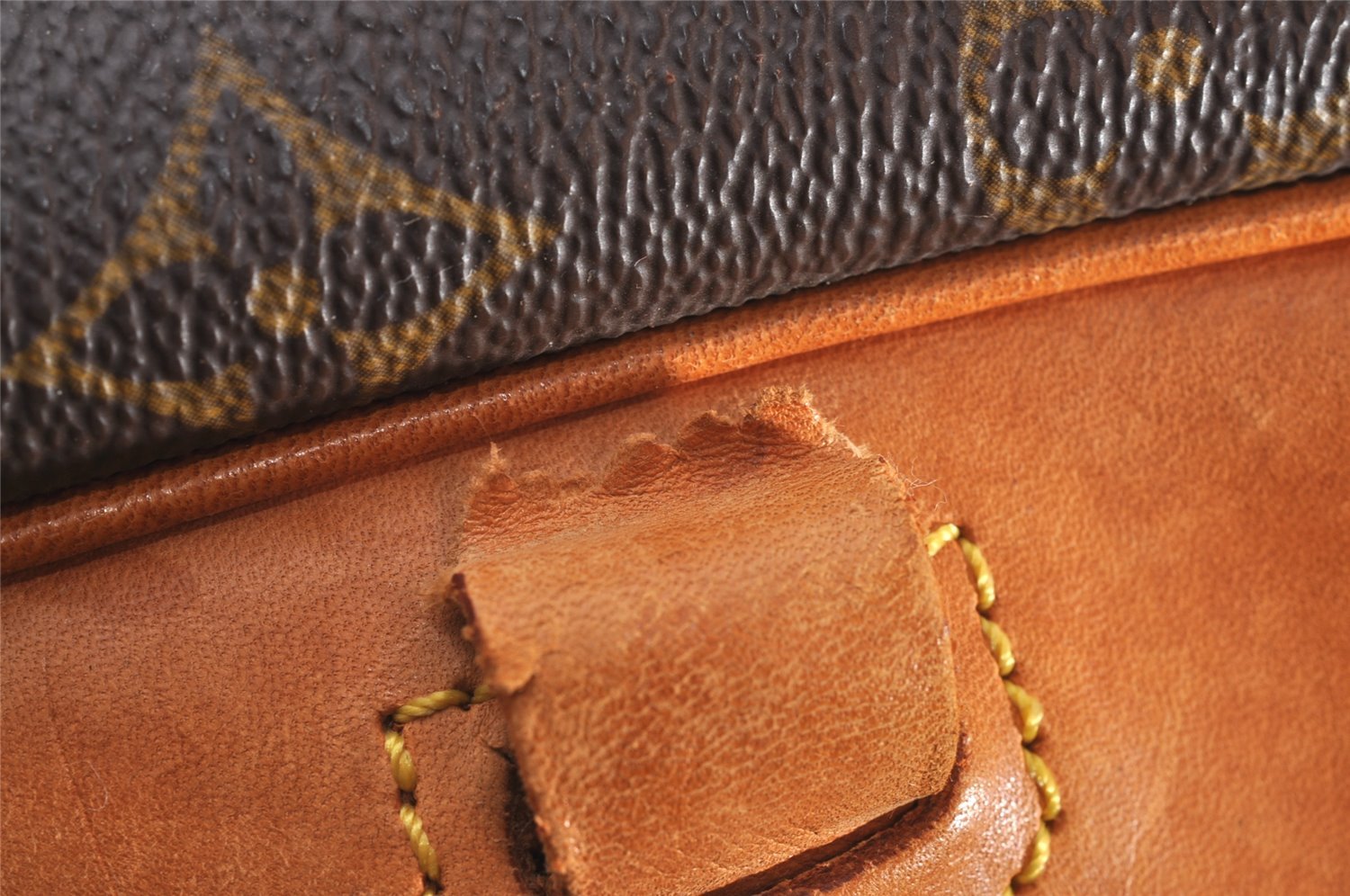 Authentic Louis Vuitton Monogram Deauville Hand Bag M47270 LV Junk 0309J