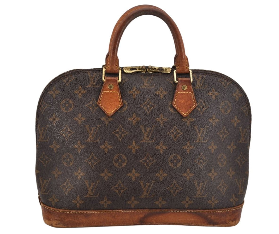 Authentic Louis Vuitton Monogram Alma Hand Bag Purse M51130 LV 0309K