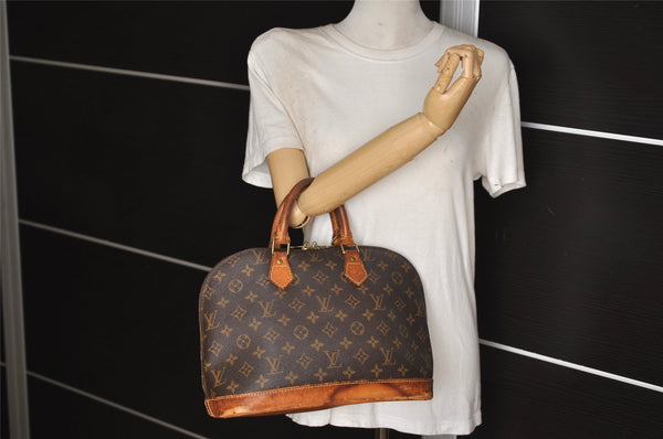 Authentic Louis Vuitton Monogram Alma Hand Bag Purse M51130 LV 0309K