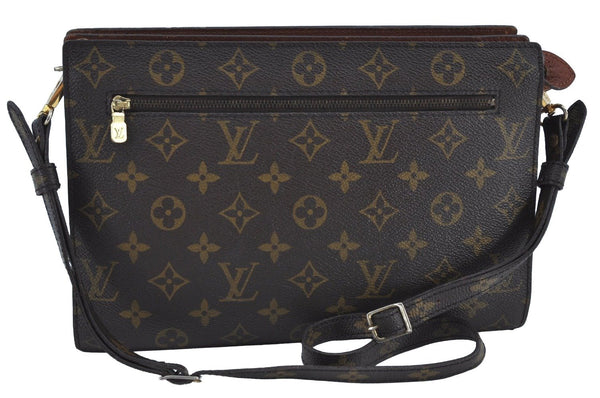 Authentic Louis Vuitton Monogram Enghien Shoulder Cross Bag M51205 LV 0310J