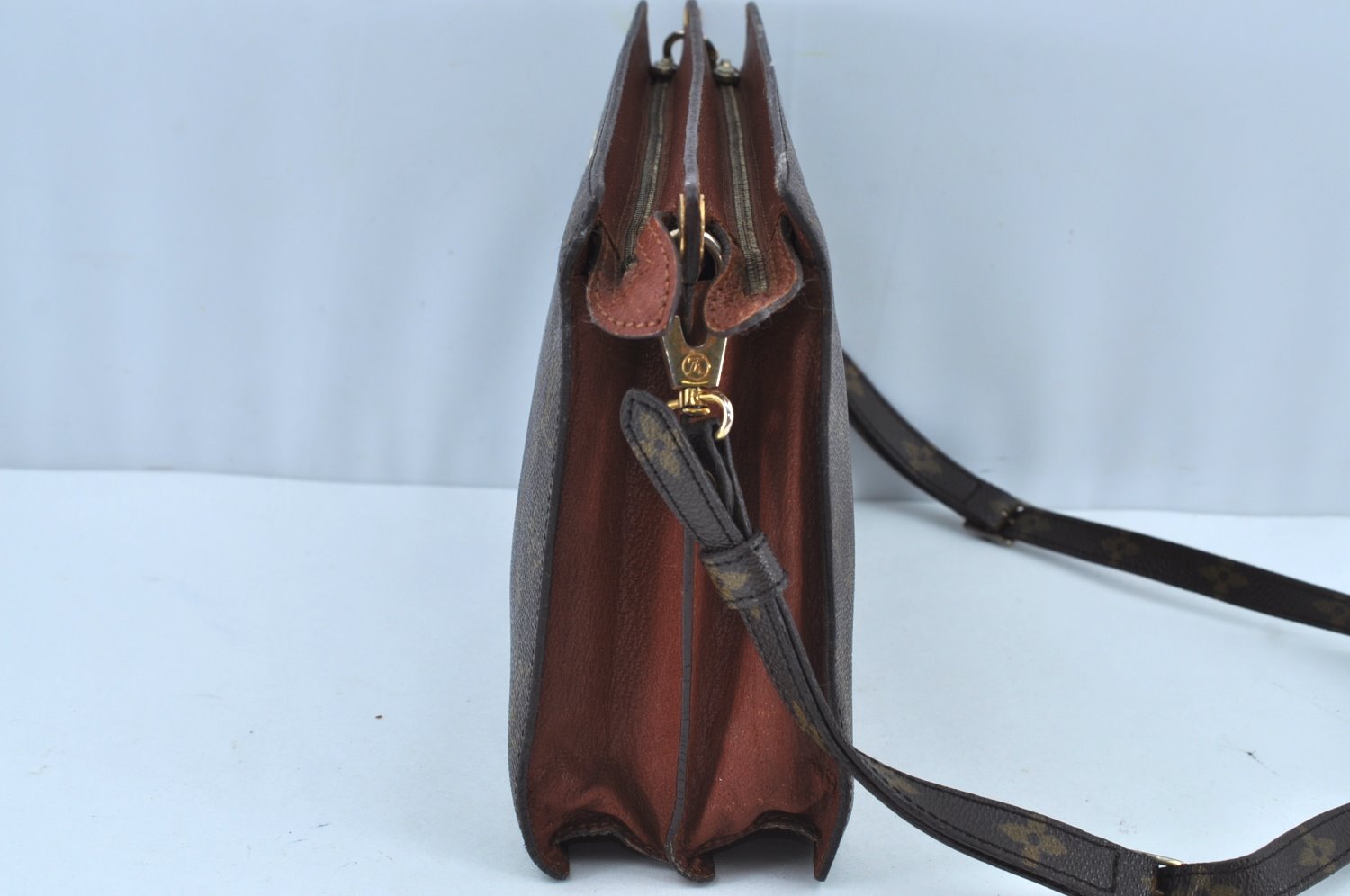 Authentic Louis Vuitton Monogram Enghien Shoulder Cross Bag M51205 LV 0310J