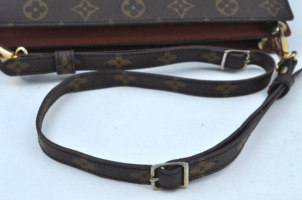 Authentic Louis Vuitton Monogram Enghien Shoulder Cross Bag M51205 LV 0310J
