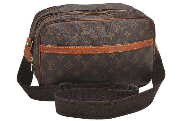 Authentic Louis Vuitton Monogram Reporter PM Shoulder Cross Bag M45254 LV 0311J