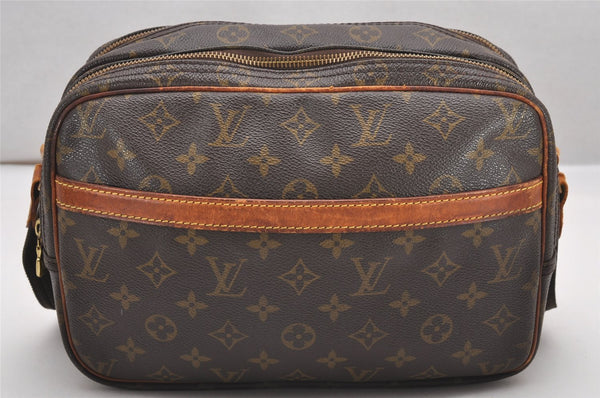 Authentic Louis Vuitton Monogram Reporter PM Shoulder Cross Bag M45254 LV 0311J
