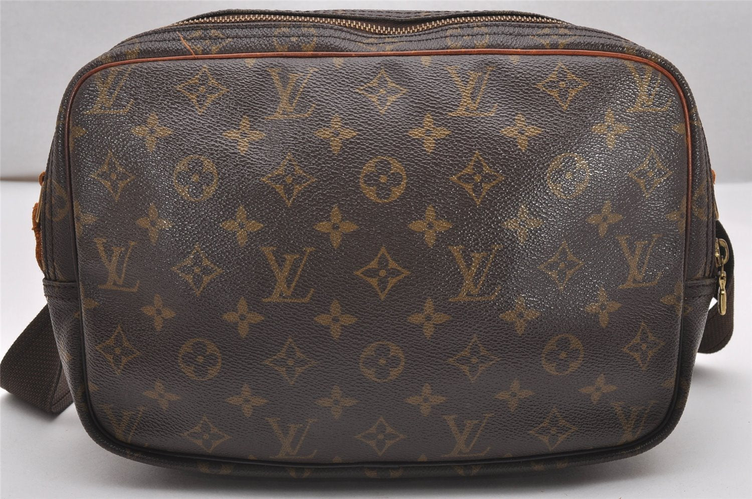 Authentic Louis Vuitton Monogram Reporter PM Shoulder Cross Bag M45254 LV 0311J