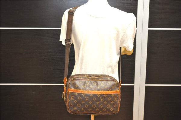 Authentic Louis Vuitton Monogram Reporter PM Shoulder Cross Bag M45254 LV 0311J