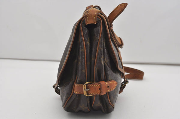 Authentic Louis Vuitton Monogram Saumur 30 Shoulder Cross Bag M42256 LV 0312J
