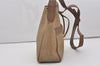 Authentic NINA RICCI PVC Leather Shoulder Drawstring Bag Purse Brown 0314J