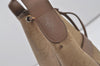 Authentic NINA RICCI PVC Leather Shoulder Drawstring Bag Purse Brown 0314J