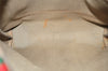 Authentic GUCCI Web Sherry Line Shoulder Tote Bag GG PVC Leather Brown 0315J