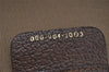 Authentic GUCCI Web Sherry Line Shoulder Tote Bag GG PVC Leather Brown 0315J