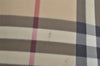 Authentic BURBERRY Vintage Nova Check PVC Leather Hand Bag Beige Junk 0316K
