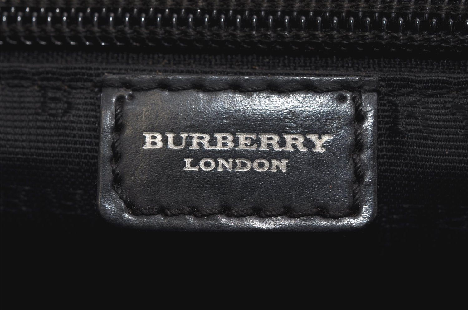 Authentic BURBERRY Vintage Nova Check PVC Leather Hand Bag Beige Junk 0316K