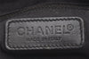 Authentic CHANEL New Travel Line Hand Boston Bag Purse Nylon Leather Black 0317J