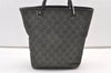 Authentic GUCCI Vintage Shoulder Tote Bag GG Canvas Leather 31244 Black 0317K