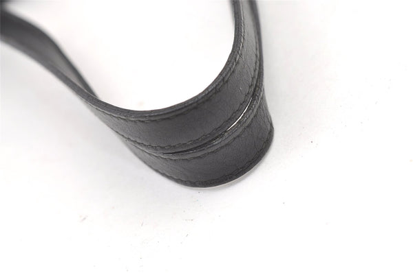 Authentic GUCCI Vintage Shoulder Tote Bag GG Canvas Leather 31244 Black 0317K