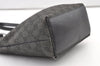 Authentic GUCCI Vintage Shoulder Tote Bag GG Canvas Leather 31244 Black 0317K
