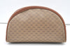 Authentic GUCCI Vintage Micro GG PVC Leather Clutch Hand Bag Purse Brown 0318K