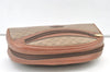 Authentic GUCCI Vintage Micro GG PVC Leather Clutch Hand Bag Purse Brown 0318K