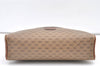 Authentic GUCCI Vintage Micro GG PVC Leather Clutch Hand Bag Purse Brown 0318K