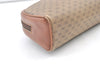 Authentic GUCCI Vintage Micro GG PVC Leather Clutch Hand Bag Purse Brown 0318K