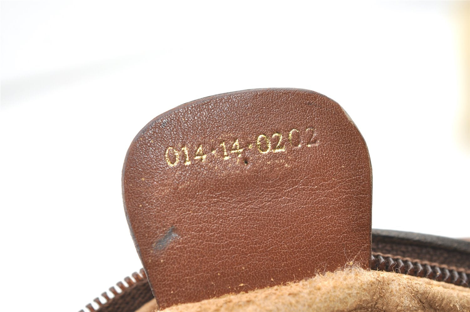 Authentic GUCCI Vintage Micro GG PVC Leather Clutch Hand Bag Purse Brown 0318K