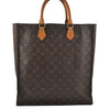 Authentic Louis Vuitton Monogram Sac Plat Hand Tote Bag M51140 LV 0319J