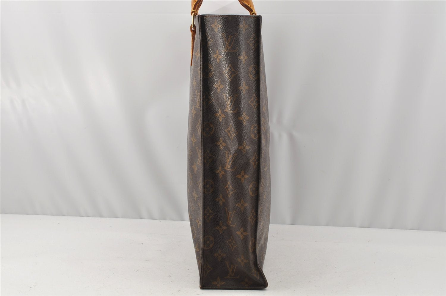 Authentic Louis Vuitton Monogram Sac Plat Hand Tote Bag M51140 LV 0319J