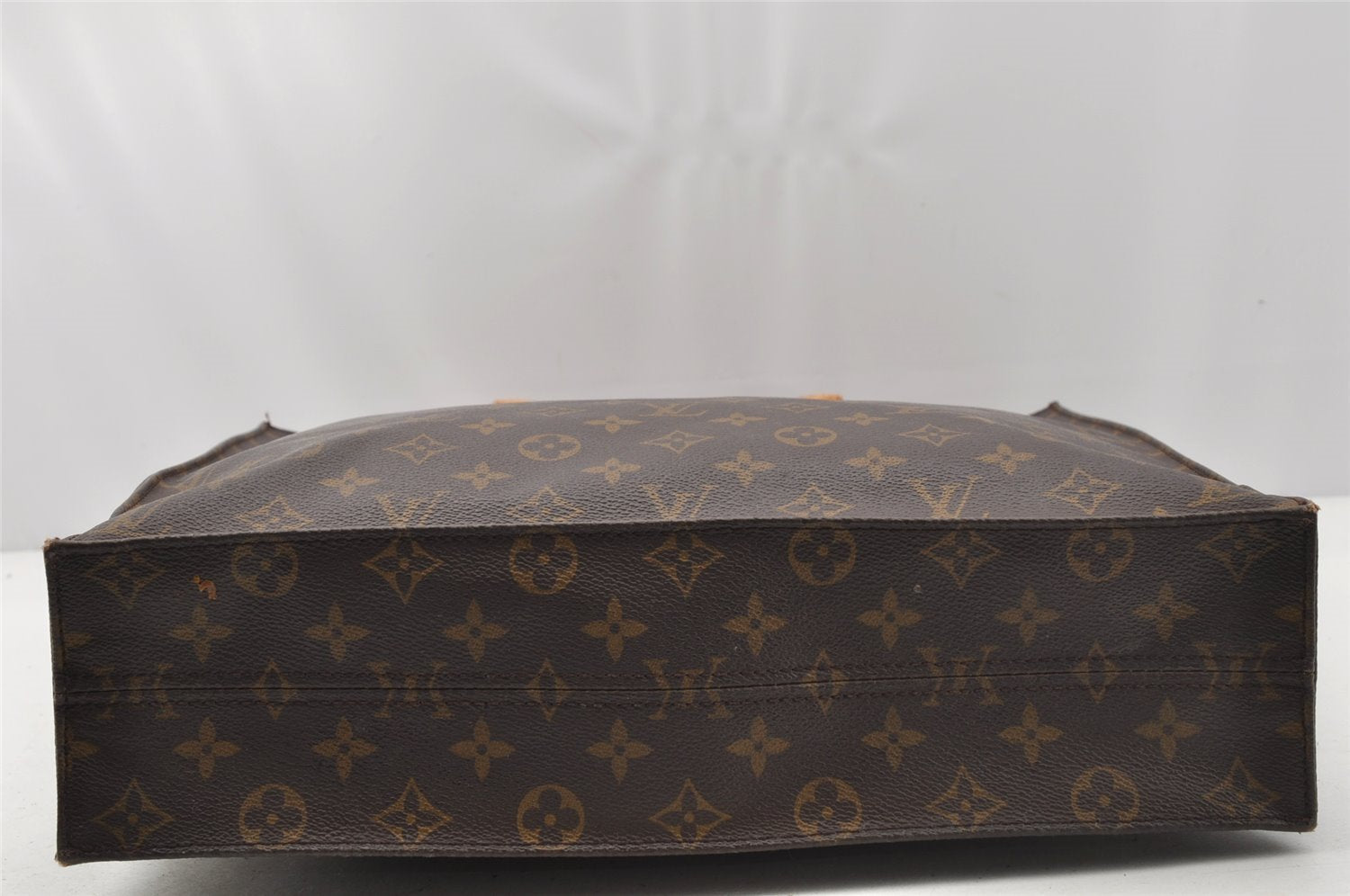 Authentic Louis Vuitton Monogram Sac Plat Hand Tote Bag M51140 LV 0319J