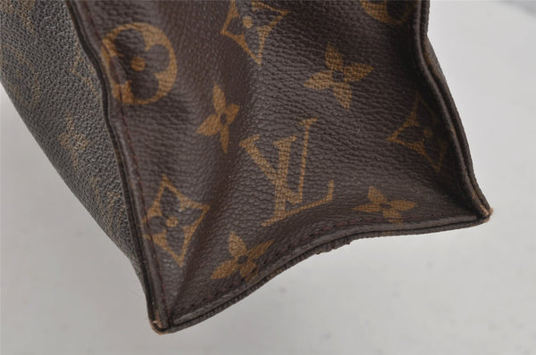 Authentic Louis Vuitton Monogram Sac Plat Hand Tote Bag M51140 LV 0319J