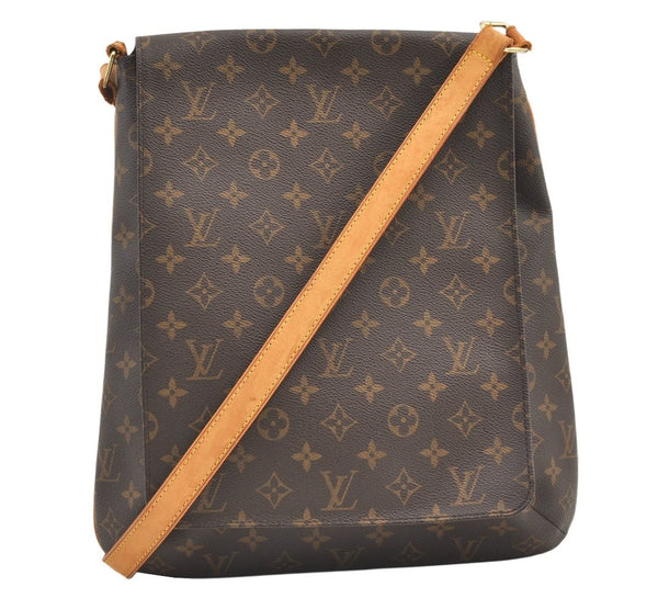 Authentic Louis Vuitton Monogram Musette Shoulder Cross Body Bag M51256 LV 0319K