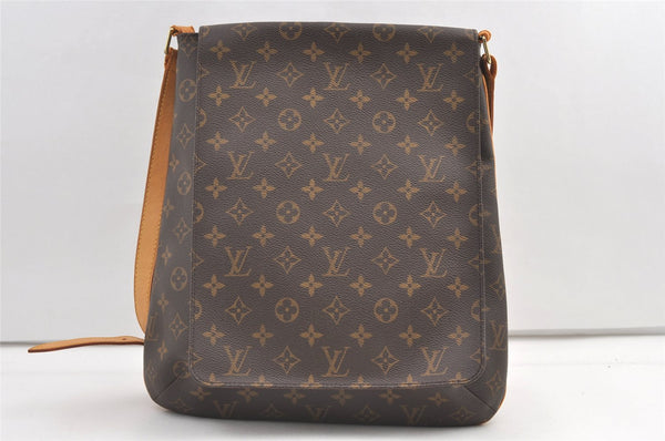 Authentic Louis Vuitton Monogram Musette Shoulder Cross Body Bag M51256 LV 0319K