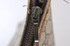 Authentic GUCCI Web Sherry Line GG Plus Tote Bag GG PVC Leather Brown 0320J