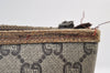 Authentic GUCCI Web Sherry Line GG Plus Tote Bag GG PVC Leather Brown 0320J