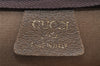 Authentic GUCCI Web Sherry Line GG Plus Tote Bag GG PVC Leather Brown 0320J